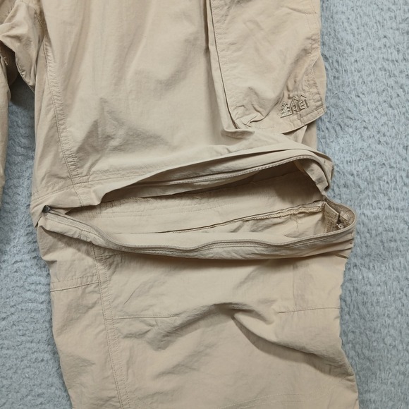 REI Convertible Cargo Pants‎ Men's XXL 32L Tan Nylon Hiking Outdoor - Picture 8 of 11